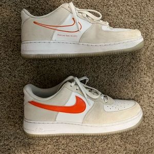 Nike Women's Sneakers White and Orange